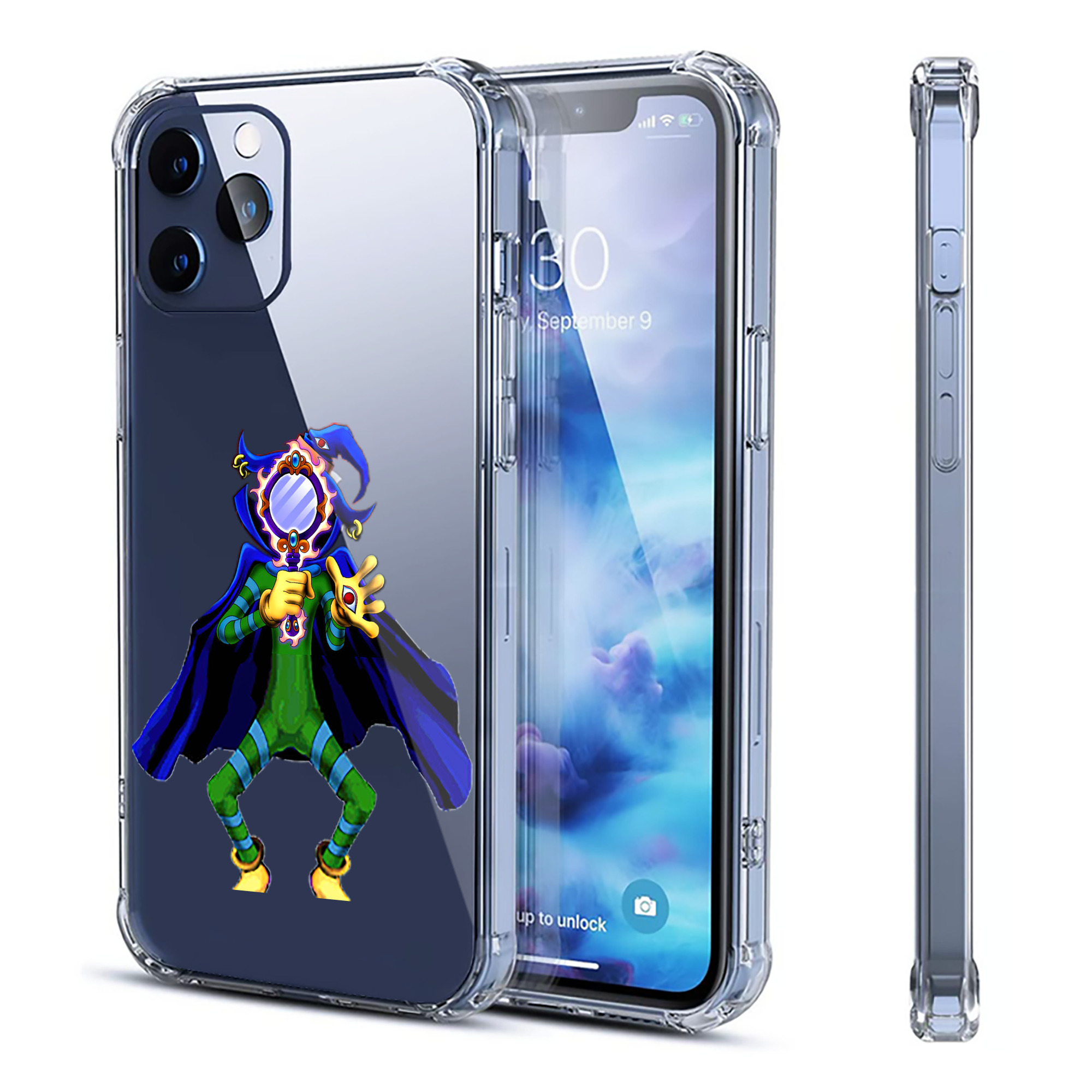 （画像用） 遊☆戯☆王 Yu-Gi-Oh! 【iPhone 12シリーズ対応】透明スマホケース（クリアソフトケース）